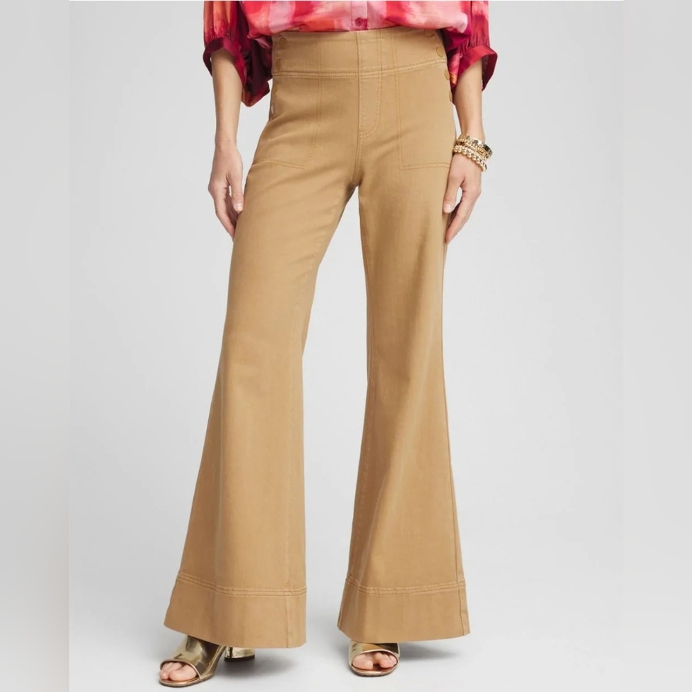 Chico's Pull On Flare Jeans Size 12